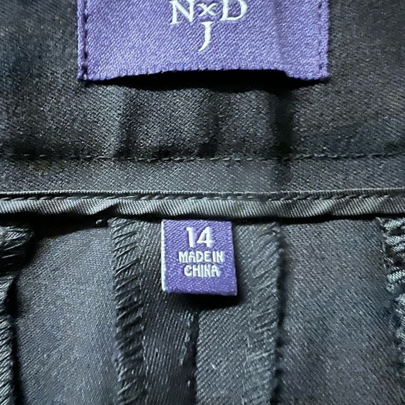 NYDJ WOMENS BLACK CASUAL BOOT CUT LIFT & TUCK SLIMMING SLACKS SIZE 14 NWT - Picture 9 of 12